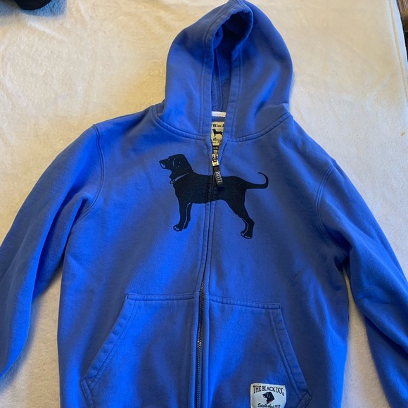 The Black Dog Other - Kids Black Dog zip up hoodie Size Medium